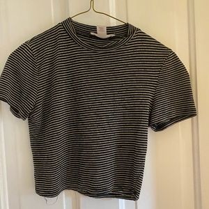 Striped cropped top